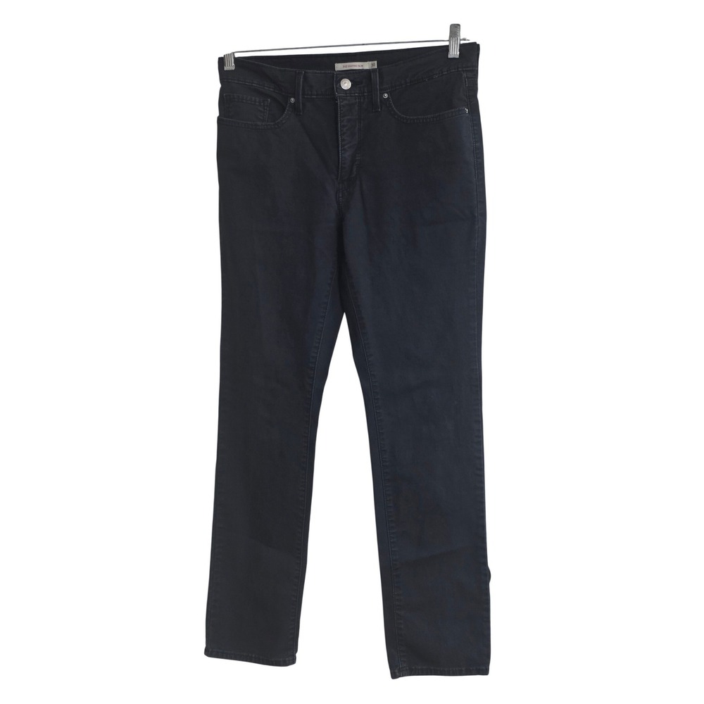 Levis 312 Shaping Slim Jeans Womens 30 Black‎ Wash Mid Rise Denim Pants A2